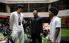 楊瀚森NBA新秀培訓現(xiàn)身，曾遭肘擊眼眶淤青